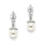 Acacia Pearl wedding Earrings + FREE MATCHING PENDANT (Silver only) - Olivier Laudus Wedding Jewellery