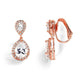 Amalia Rose Gold Clip-On Earrings - Olivier Laudus Wedding Jewellery