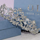 Amalia Simulated Diamond Wedding Tiara - Olivier Laudus Wedding Jewellery