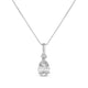 Amelia Simulated Diamond Pendant - Olivier Laudus Wedding Jewellery