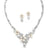 Angela Silver Freshwater Pearl Necklace Set - Olivier Laudus Wedding Jewellery