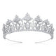 Caroline Luxury Simulated Diamond Tiara - Olivier Laudus Wedding Jewellery