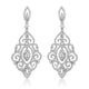 Charlotte Simulated Diamond Drop Earrings - Olivier Laudus Wedding Jewellery