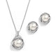 Dior Silver Freshwater Pearl Pendant Set - Olivier Laudus Wedding Jewellery