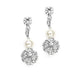 Gabriella Pearl And Diamante Earrings - Olivier Laudus Wedding Jewellery