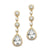 Genevieve Gold Bridal Earrings - Olivier Laudus Wedding Jewellery
