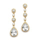 Genevieve Gold Bridal Earrings - Olivier Laudus Wedding Jewellery