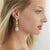 Genevieve Rose Gold Bridal Earrings - Olivier Laudus Wedding Jewellery