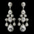 Gwen Chandelier Diamante Earrings - Olivier Laudus Wedding Jewellery