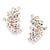 Hollywood Rose Gold plated Earrings studs - Olivier Laudus Wedding Jewellery