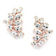Hollywood Rose Gold plated Earrings studs - Olivier Laudus Wedding Jewellery