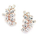 Hollywood Silver plated Earrings studs - Olivier Laudus Wedding Jewellery