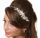 Ivana Swarovski Pearl Side Headband - Olivier Laudus Wedding Jewellery