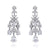 Natalie Cubic Zirconia Chandelier Earrings - Olivier Laudus Wedding Jewellery