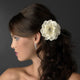 Natasha Ivory Flower Clip - Olivier Laudus Wedding Jewellery