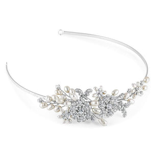 Papillon Side Tiara - Olivier Laudus Wedding Jewellery