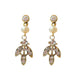 Paris Earrings Gold - Olivier Laudus Wedding Jewellery