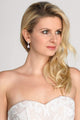 Scarlett 14ct Gold Simulated Diamond Earrings - Olivier Laudus Wedding Jewellery