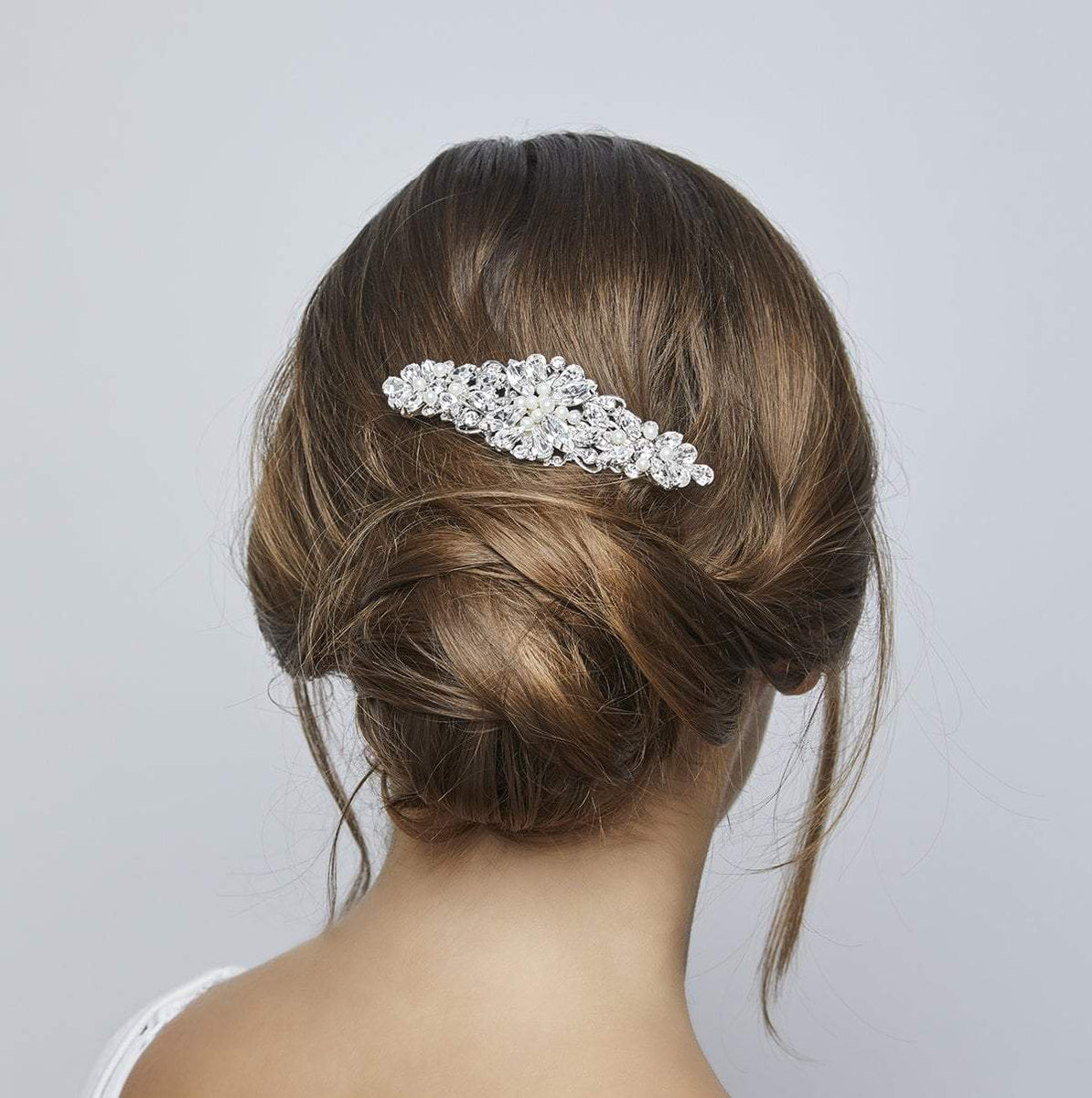EUC Elegant Silver and Pearl Hair Comb Amazon.com : Unicra Bride Pearl Wedding Hair Comb Silver  main image 4