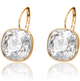 Virginia Clear Swarovski Crystal Earrings - Olivier Laudus Wedding Jewellery