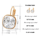 Virginia Clear Swarovski Crystal Earrings - Olivier Laudus Wedding Jewellery