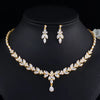 Amalia Simulated Diamond Necklace Set - Olivier Laudus Wedding Jewellery