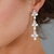 Starlet Freshwater Pearl and Cubic Zirconia Dangle Earrings - Olivier Laudus Wedding Jewellery