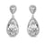 Abbie Silver Cubic Zirconia Earrings - Olivier Laudus Wedding Jewellery