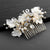 Acacia 14ct Gold plated Freshwater Pearl hair Comb - Olivier Laudus Wedding Jewellery