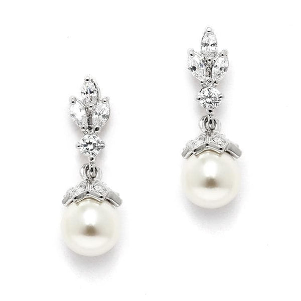 Acacia Pearl wedding Earrings + FREE MATCHING PENDANT (Silver only)