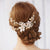 Alessia Gold or Silver Hair Comb - Olivier Laudus Wedding Jewellery