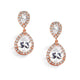 Amalia Rose Gold Clip-On Earrings - Olivier Laudus Wedding Jewellery