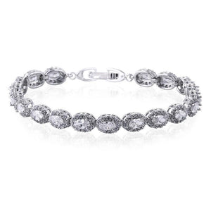 Amalia Simulated Diamond Bracelet - Olivier Laudus Wedding Jewellery