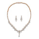 Amalia Simulated Diamond Necklace Set - Olivier Laudus Wedding Jewellery