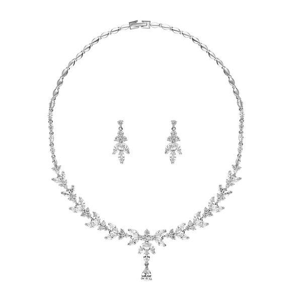 Amalia Simulated Diamond Necklace Set