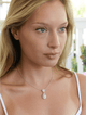 Amalia Simulated Diamond Pendant - Olivier Laudus Wedding Jewellery