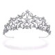 Amalia Simulated Diamond Wedding Tiara - Olivier Laudus Wedding Jewellery