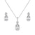 Amelia Diamante Pendant Set - Olivier Laudus Wedding Jewellery