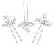 Amelia Freshwater Pearl Leaf Hair Pins - Set of 3 - Olivier Laudus Wedding Jewellery