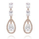 Amelia Rose Gold Simulated Diamond Earrings