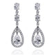Amelia Simulated Diamond Earrings - Olivier Laudus Wedding Jewellery