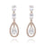 Amelia Simulated Diamond Earrings - Olivier Laudus Wedding Jewellery