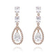 Amelia Simulated Diamond Earrings - Olivier Laudus Wedding Jewellery