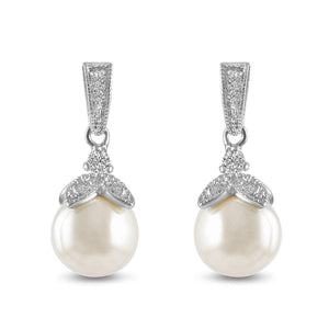 Anais Pearl Earrings - Olivier Laudus Wedding Jewellery