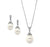 Anais Silver Pearl Pendant Set - Olivier Laudus Wedding Jewellery