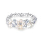 Angela Freshwater Pearl and Cubic Zirconia Bracelet - Olivier Laudus Wedding Jewellery