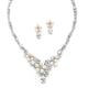 Angela Silver Freshwater Pearl Necklace Set - Olivier Laudus Wedding Jewellery