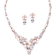 Angela Silver Freshwater Pearl Necklace Set - Olivier Laudus Wedding Jewellery