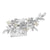 Annabelle Silver Leaf Bridal Hair Comb - Olivier Laudus Wedding Jewellery