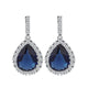 Annabelle Simulated Diamond Earrings - Olivier Laudus Wedding Jewellery